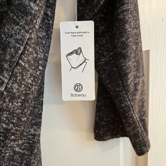 NWT Bobeau knit sweater dress with built-in face covering mask Medium - Picture 4 of 9